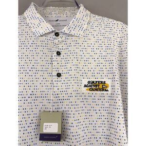 Horn Legend Golf Polo Shirt Men's Large Golfers Against Cancer Patch